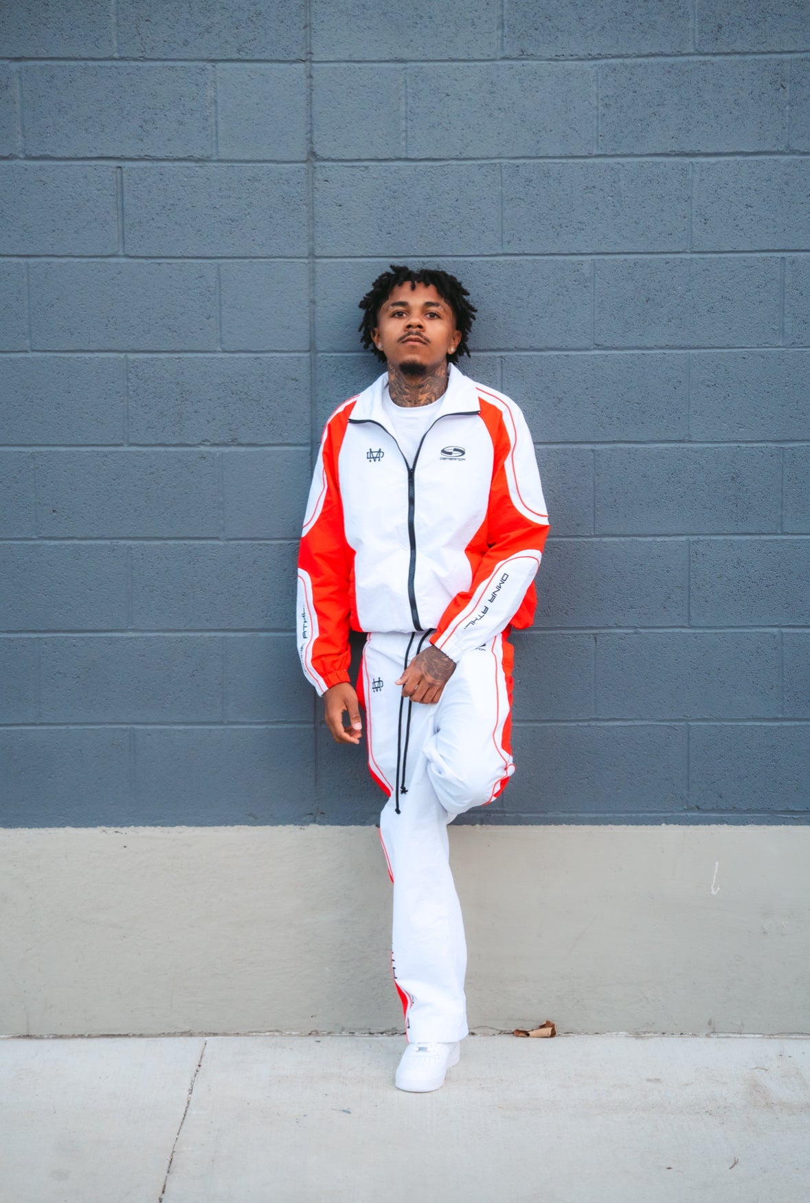Omnia Track Jacket Red & White