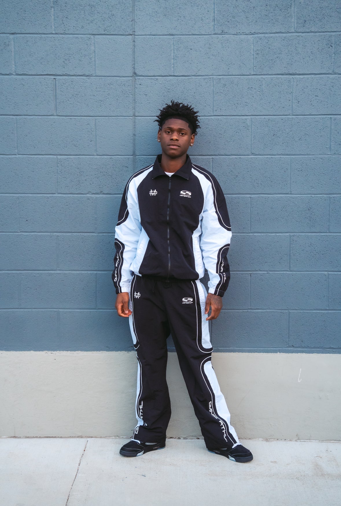 Omnia Track Jacket Black & White